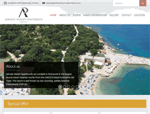 Tablet Screenshot of adriaticresortapartments.com